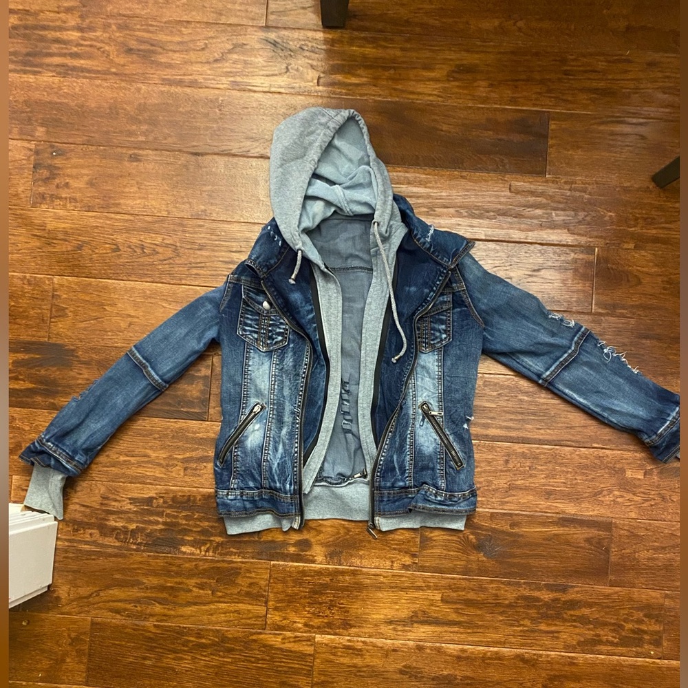 Distressed jean jacket from Magnolia Boutique